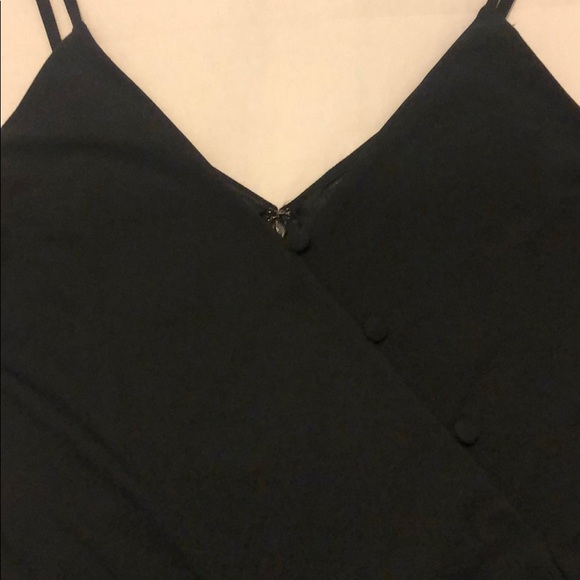 Express Side Tie Surplice Cami - Black - Large - Picture 4 of 7